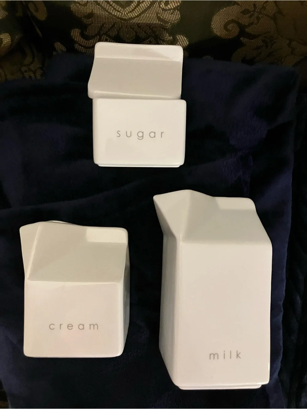 White Milk, Cream, and Sugar Containers by President’s Choice